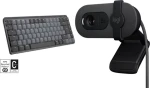 Logitech MX Mechanical Mini + Brio 100 / Sada klávesnice a webkamery / bezdrátová / mechanická / BT