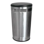 MSV koš na prádlo s polstrovaným víkem nerezová ocel / 46 L (3700703901211)