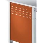 Manuflex ZB3335.3003 Boční panel pro profesionální speciální a Ergo pracovní stoly, BxH 492 x 624 mm, pro stolní hloubka