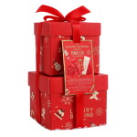 Grace Cole Sada pečující kosmetiky Wild Fig & Cranberry – Stacking Treats, červená barva, plast, papír