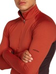 ICEBREAKER Mens 260 ZoneKnit LS Half Zip, Java/Agate/Cb (vzorek) velikost: M