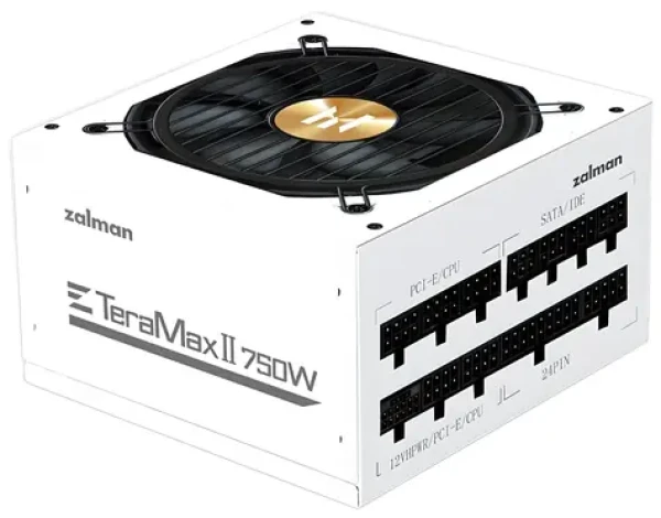 Zalman ZM750-TMX2 bílá / Zdroj ATX / 750W / 80 Plus Gold / plně modulární / ATX 3.0 (ZM750-TMX2 WH)