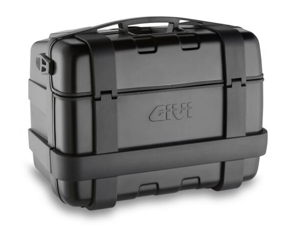 Trk46B kufr Givi Trekker černý s černým hliníkovým víkem (Monokey), objem 46 ltr.
