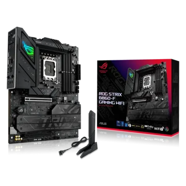 ASUS ROG STRIX B860-F GAMING WIFI / B860 / LGA 1851 / 4x DDR5 / PCIEx 16 / 2.5GLAN / Wi-Fi / ATX (90MB1JG0-M0EAY0)