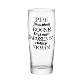 Půllitr - Piju jen dvakrát ročně