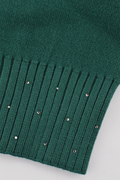 DÁMSKÁ ČEPICE S FLITRY Z MODALU CZ103 zelená 54-58