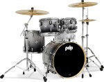 PDP Concept Maple 4 Piece Studio Set Silver to Black Fade Laquer