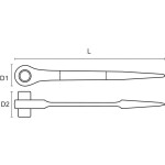 Bahco SC2RM-19-22 Gerustbauknarre 19 & 22 mm