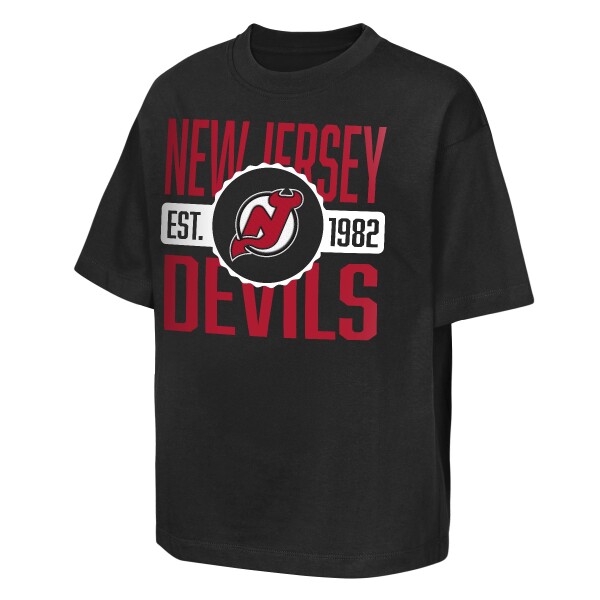 Outerstuff Dětské tričko New Jersey Devils NHL Shot Speed Short Sleeve Elevated Velikost: Dětské L (158 – 164)