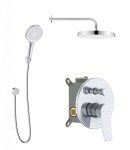 Kielle - Nefia Baterie pod omítku pro 2 spotřebiče, s příslušenstvím a s tělesem, chrom 20627SP10