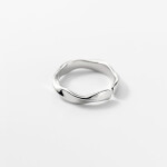 LUNICA Stříbrný nastavitelný prsten TWIST 0726