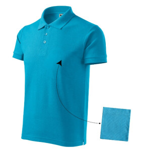 Cotton polokošile pánská tyrkysová L