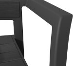 TOOMAX RECANATI plastové křeslo - grafit