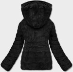 Černá krátká oboustranná dámská zimní bunda (2M-21507) odstíny černé XXL (44)