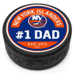 Mustang Puk New York Islanders NHL #1 Dad Textured Puck