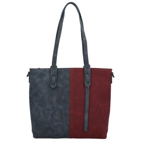 Trendy dámská kabelka na rameno MaxFly Ritta, vínová