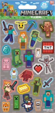 Minecraft samolepky šedé - EPEE