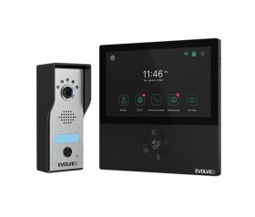 EVOLVEO DoorPhone AHD7, Sada domácího WiFi videotelefonu s ovládáním brány nebo dveří černý monitor EDF_546950