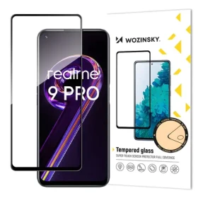 Wozinsky Ochranné tvrzené sklo pro Realme 9 Pro černá / Tvrzené sklo / Full Glue / Lepení přes celý displej
