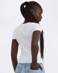 Tričko Organic Basics Core Rib Tee White