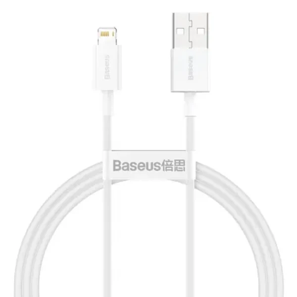 Baseus CALYS-A02 Superior Series bílá / kabel USB-A na Lightning / 1m (CALYS-A02)