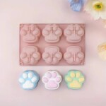 Dortisimo Silikonová forma na pečení/na mražené dezerty Tlapky (na 6 ks) 20 x 13 cm