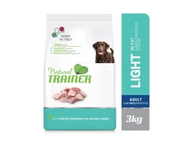 Trainer Natural Weight care M/M drůbeží maso 3kg / Kompletní krmivo pro dospělé psy středních a velkých plemen (8059149252681)