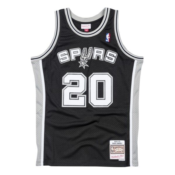 Mitchell & Ness Pánský dres San Antonio Spurs NBA Emanuel Ginóbili #20 2002-03 Swingman Schwarz Velikost: XL