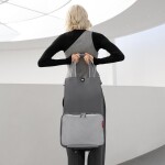 Nákupní taška na kolečkách Reisenthel Foldabletrolley Herringbone grey
