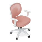 Dětská židle, výškově nastavitelná, růžová síťovina, KA-K1062 PINK