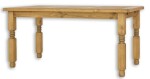 ARTEN (NANO Systems s.r.o.) Rustikální jídelní stůl POPRAD MES01B - borovice (světlý/tmavý vosk) ROZMĚR: (š/h/v) 120 x 80 x 76 cm
