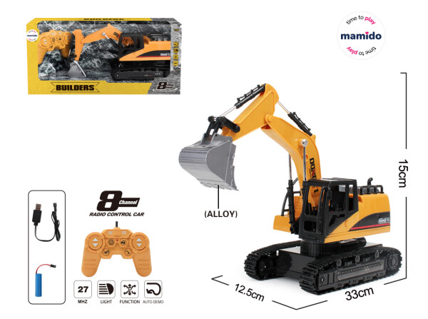 Mamido Pásový jeřáb na dálkové ovládání Builders RC, 1:16, 8CH