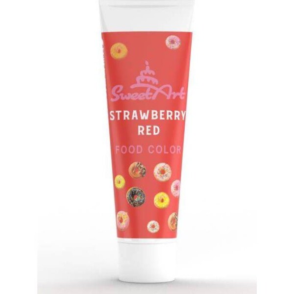 SweetArt gelová barva tuba Strawberry Red (30