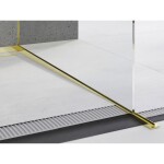 MEXEN - Line-B spádová lišta pro sklo 120 cm pravá, zlato 185004120R