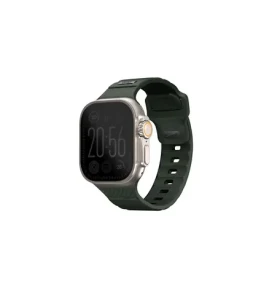 UNIQ Stride FKM řemínek pro Apple Watch 49 46 45 44 mm - MOSS GREEN (zelená) (8886463688595)