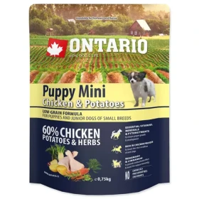 Ontario Puppy Mini Chicken Potatoes 750g / Granule pro štěňata (214-10033)
