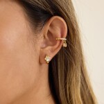 ELENYS Lumia – pozlacená ear cuff náušnice 18K žluté zlato