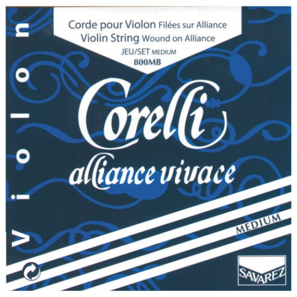 Savarez 800MB Corelli Alliance Vivace Violin Set - Medium