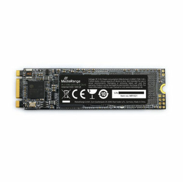 MediaRange MR1021 128GB / M.2 2280 / SATA III / TLC / R:510MBs / W:430MBs / MTBF 1.5mh / 2y (MR1021)