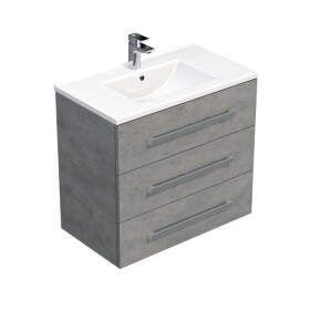 Koupelnová skříňka s umyvadlem SAT Cube Way 80x76,5x46 cm beton mat CUBE46803BEMOD CUBE46803BEMOD