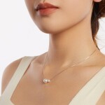 Elenys pozlacený choker náhrdelník s mořskými perlami 18K bílé zlato
