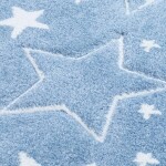 DumDekorace Originální modrý kulatý koberec STARS