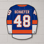 Mustang Cedule New York Islanders NHL #48 Schaefer 15x13 Home Jersey