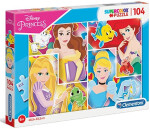 Clementoni Puzzle Supercolor Princezny / 104 dílků - Zapf Chou Chou