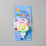 Dortová svíčka duhová č.8