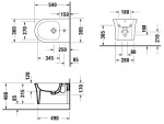 DURAVIT - White Tulip Závěsný bidet, bílá 2293150000