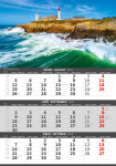 Nástěnný kalendář Helma 2024 - Tříměsíční - Pobřeží