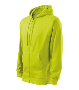 Trendy Zipper mikina pánská limetková S