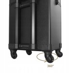 Aptel CA40 Kosmetický kufřík na kolečkách 4v1 93cm černá