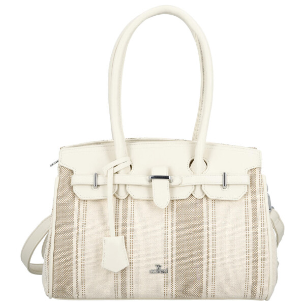 Stylová dámská koženková kabelka do ruky Irma, béžová